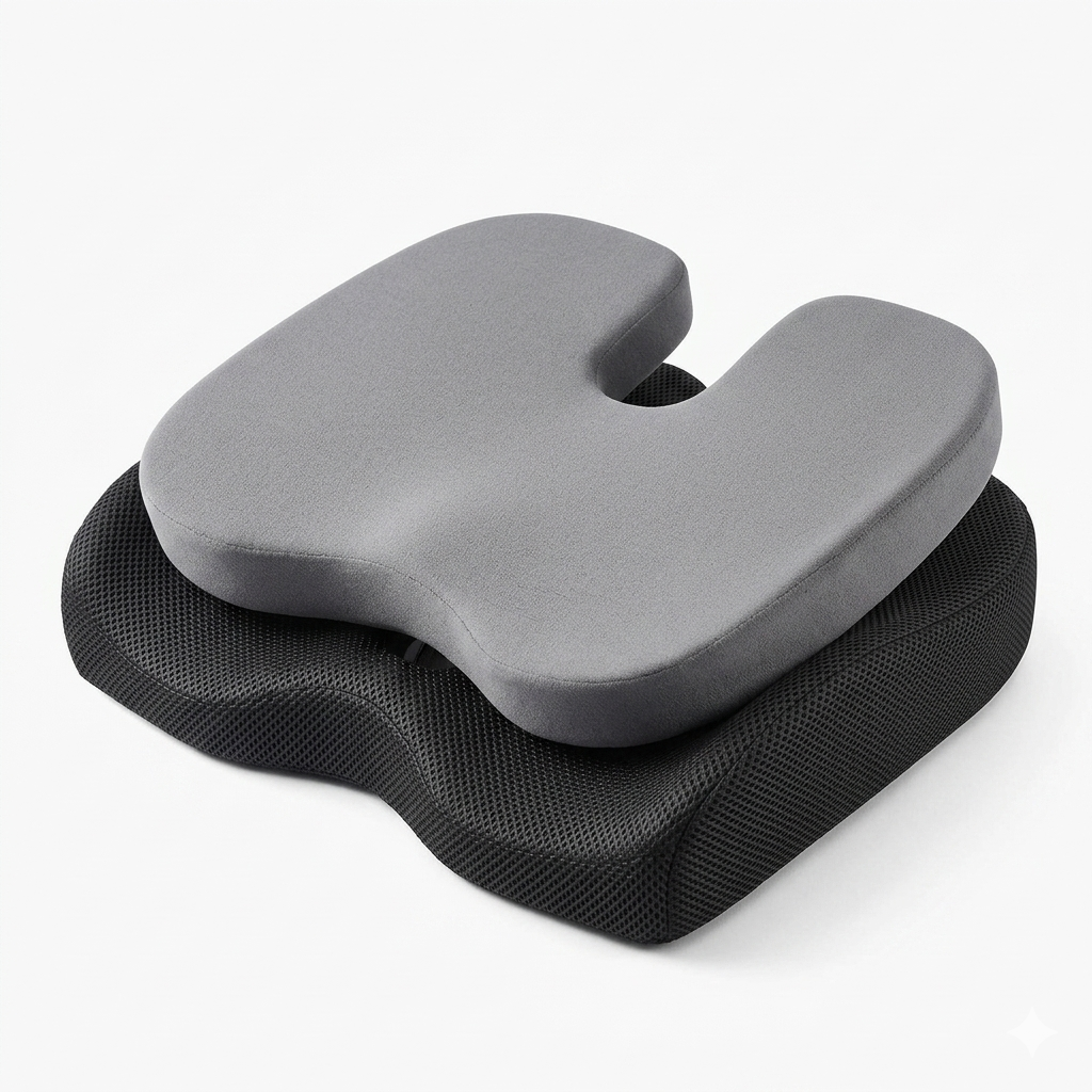 Orthopedic Car Seat Cushion – Memory Foam Comfort Pad