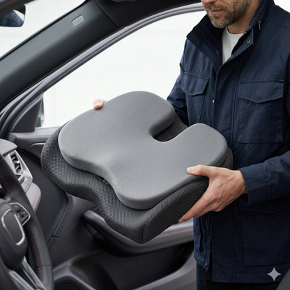 Orthopedic Car Seat Cushion – Memory Foam Comfort Pad