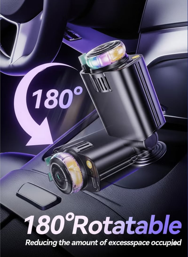 5 in 1 Retractable Car Charger with Starlight