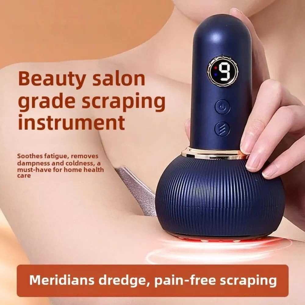 Smart Electric Vacuum Suction Scraping Therapy Massager – Adjustable Cupping Massage Device with Heat Therapy, Deep Tissue Relaxation & Muscle Recovery